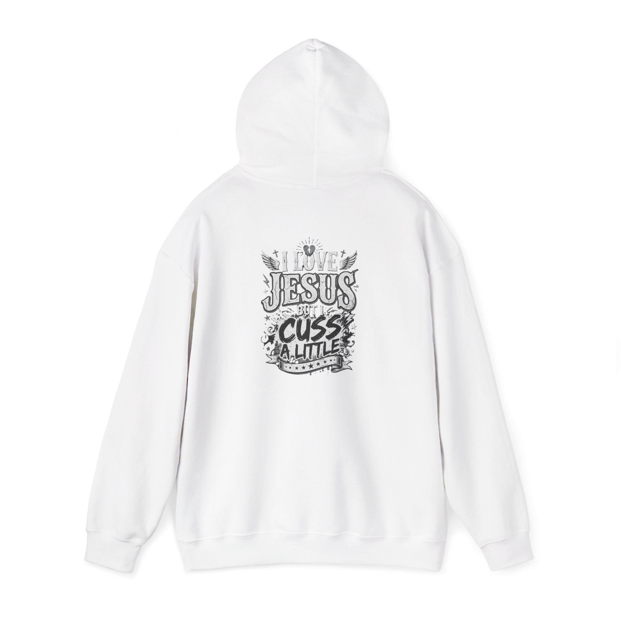 I Cuss a Little Christian Hoodie — Cheeky Faith Saying