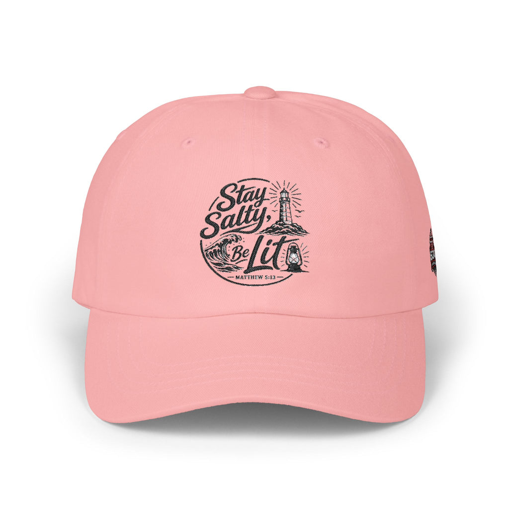 Classic Dad Cap — "Stay Salty Be Lit" Matthew 5:13-16 Embroidered Hat