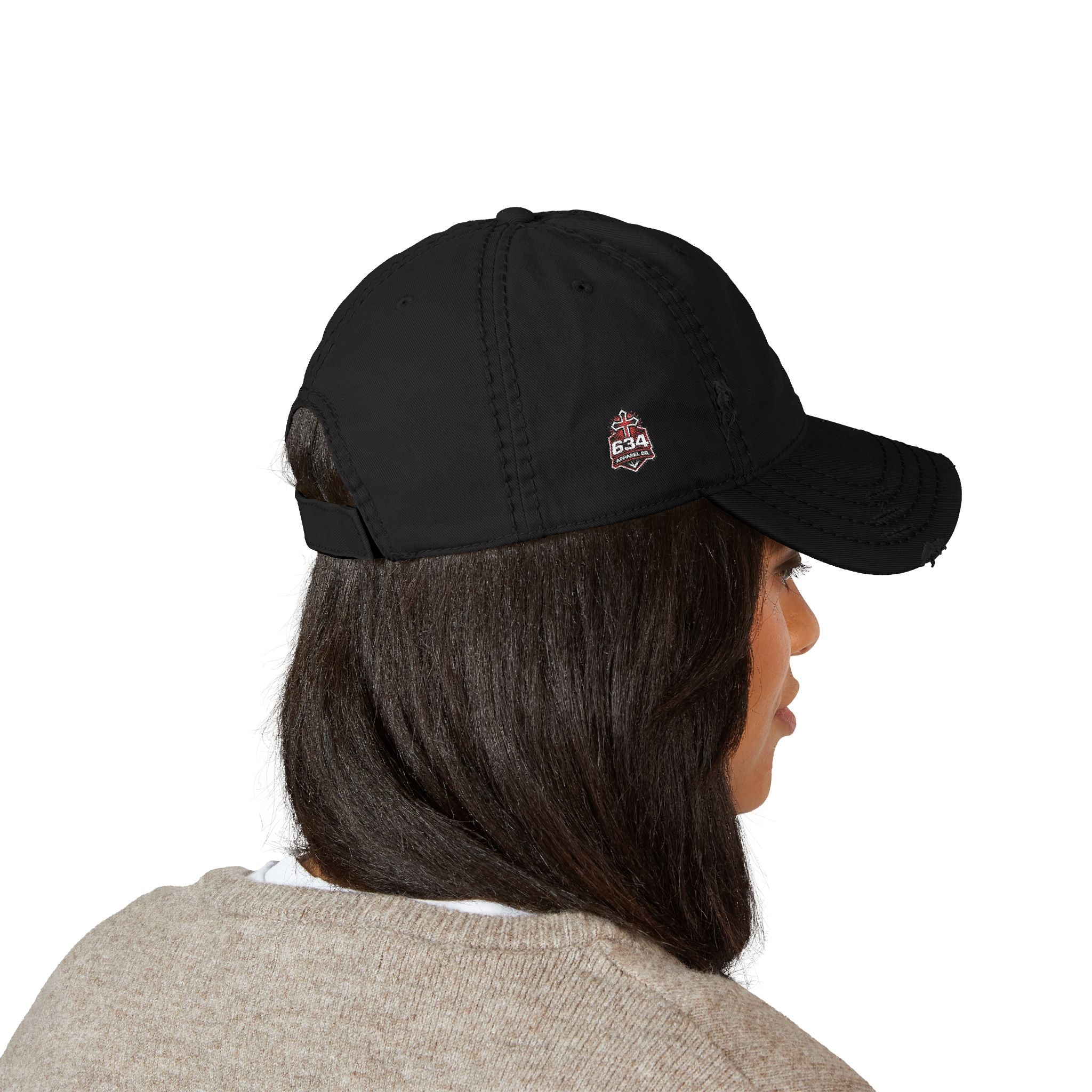 Christian Anchor Cross Embroidered Dad Hat