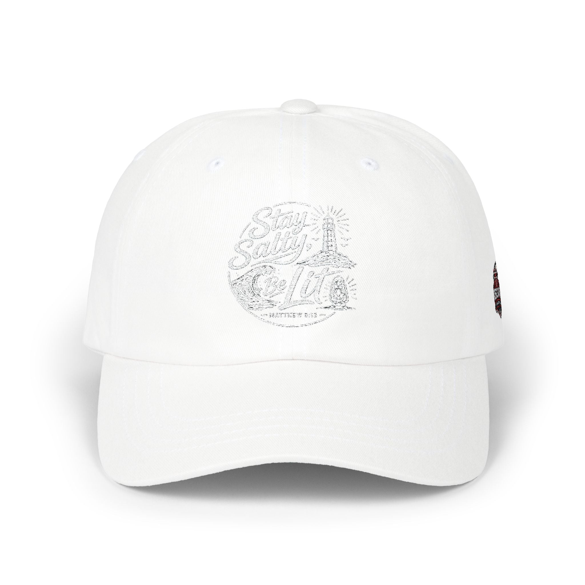 Classic Dad Cap — "Stay Salty Be Lit" Matthew 5:13-16 Embroidered Hat