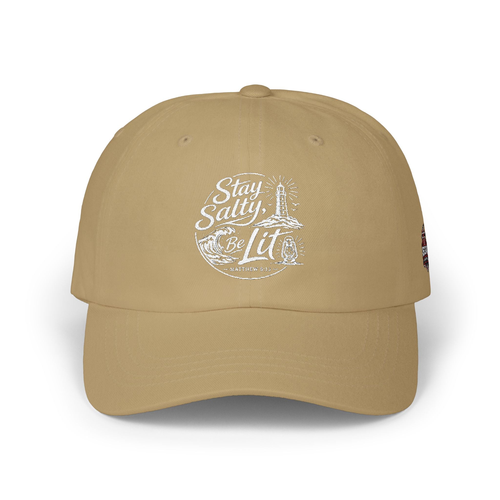 Classic Dad Cap — "Stay Salty Be Lit" Matthew 5:13-16 Embroidered Hat