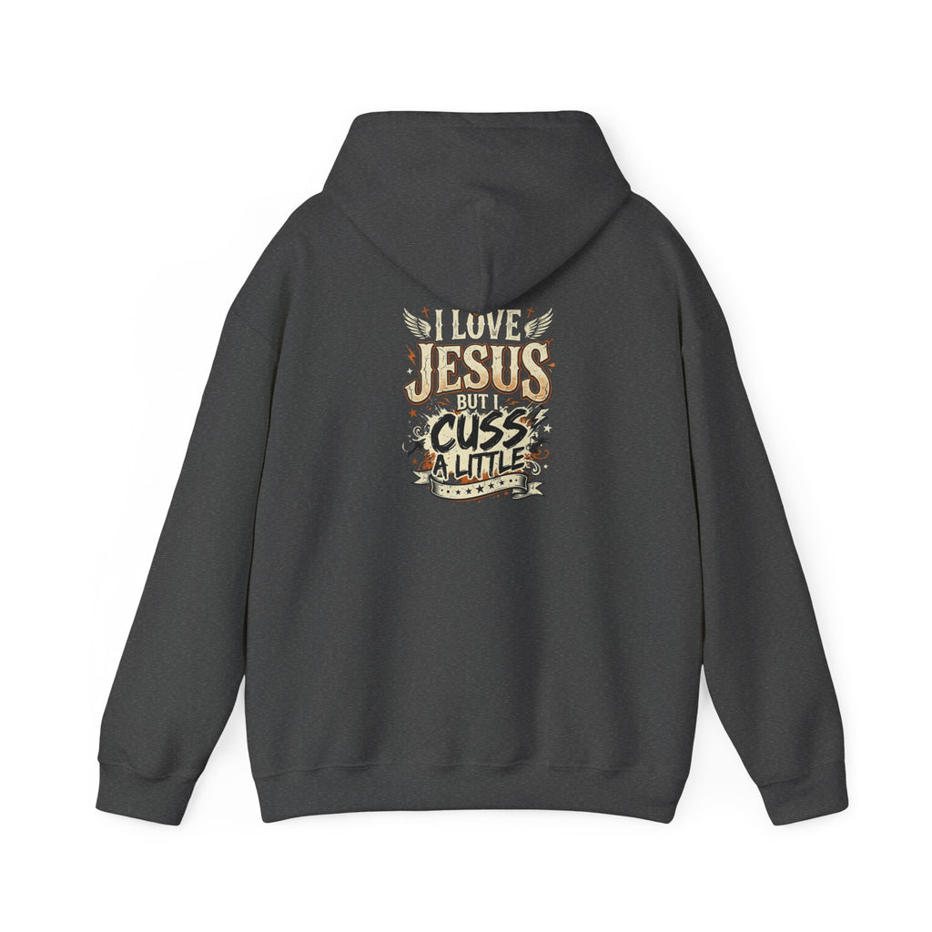 I Love Jesus But I Cuss a Little Hoodie — Christian Faith Hoodie