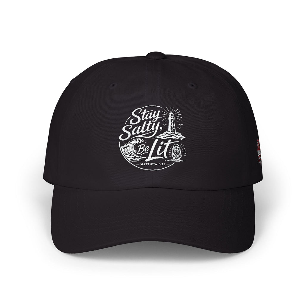 Classic Dad Cap — "Stay Salty Be Lit" Matthew 5:13-16 Embroidered Hat