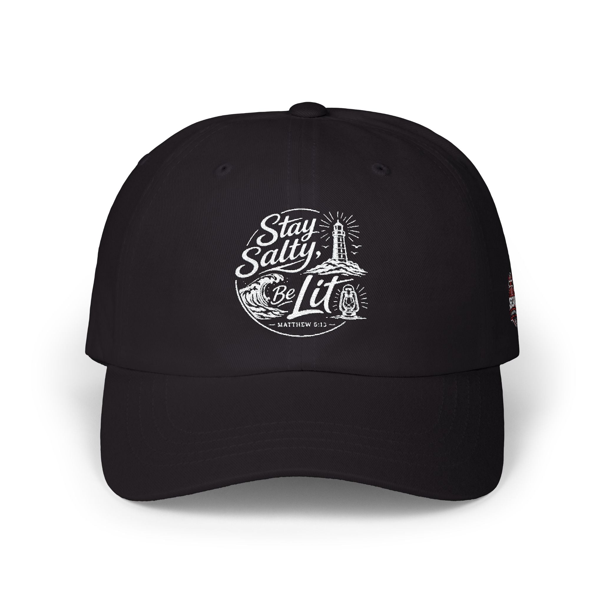 Classic Dad Cap — "Stay Salty Be Lit" Matthew 5:13-16 Embroidered Hat